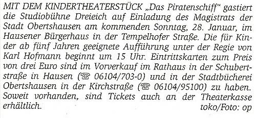 Offenbach Post, 23.01.2007